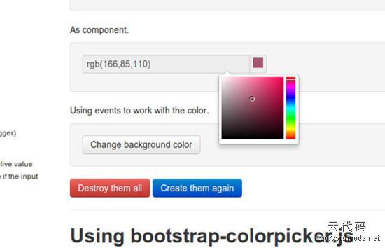 Colorpicker for Bootstrap