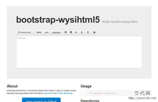 Bootstrap WYSIHTML5