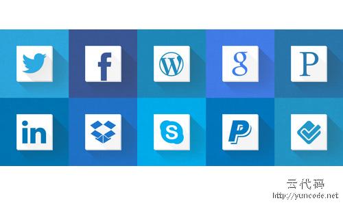 Blue Web Identity Icons